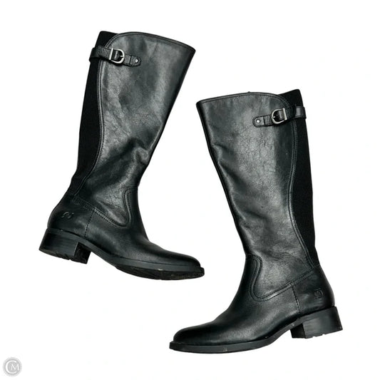 Boots Leather By Born In Black, Size: 6.5