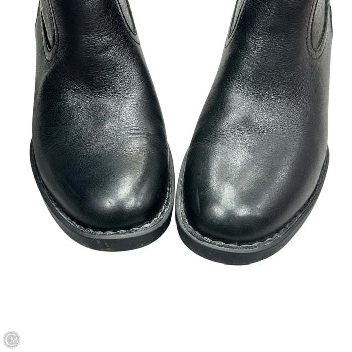 Boots Leather By Born In Black, Size: 6.5