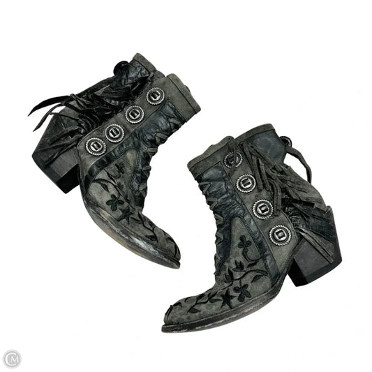 Boots Leather By Mexicana In Grey, Size: 6