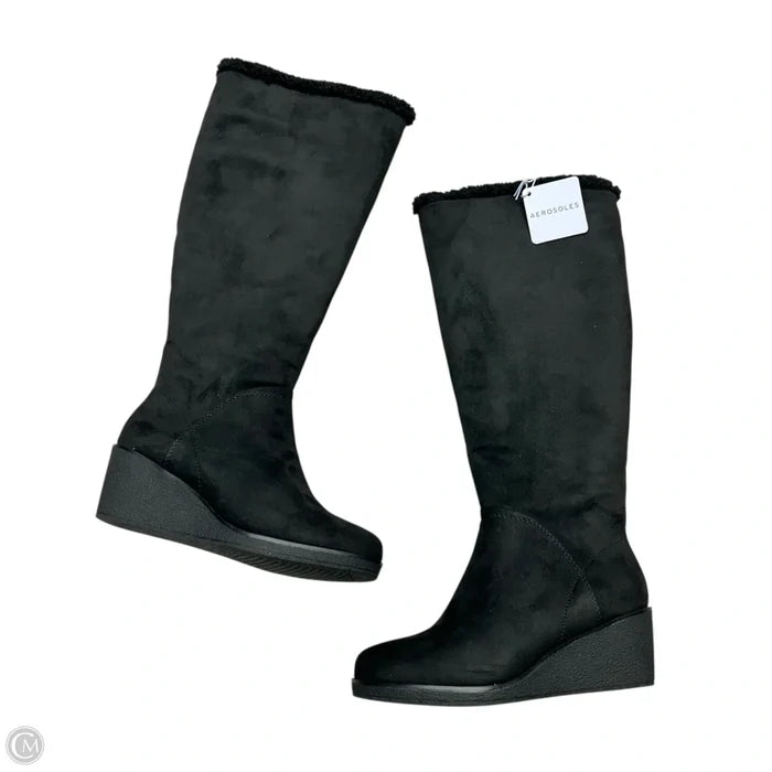 Boots Mid-calf Heels By Aerosoles In Black, Size: 6