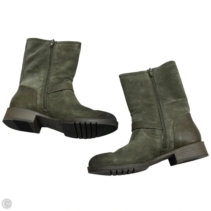 Boots Mid-calf Heels By Naturalizer In Green, Size: 6