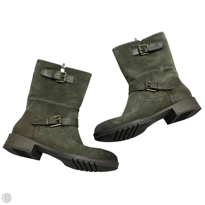 Boots Mid-calf Heels By Naturalizer In Green, Size: 6