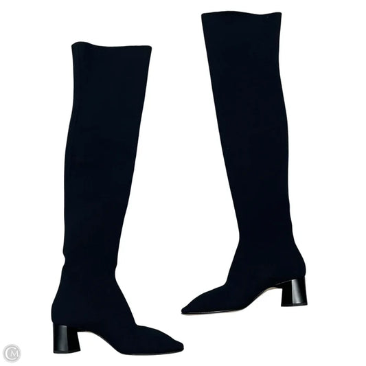 Boots Over-the-knee Heels By M.m. Lafleur In Black, Size: 5.5
