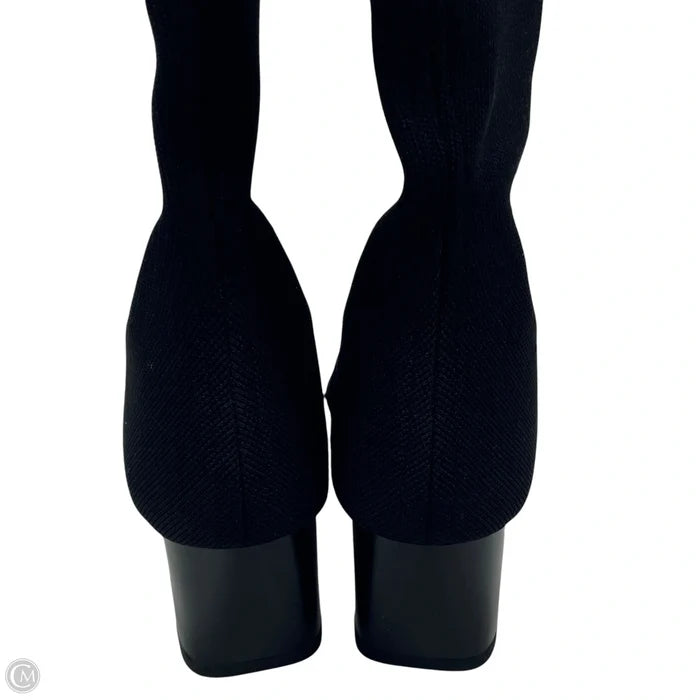 Boots Over-the-knee Heels By M.m. Lafleur In Black, Size: 5.5