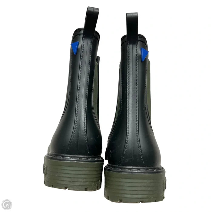 Boots Rain By Verbenas In Black & Green, Size: 6.5