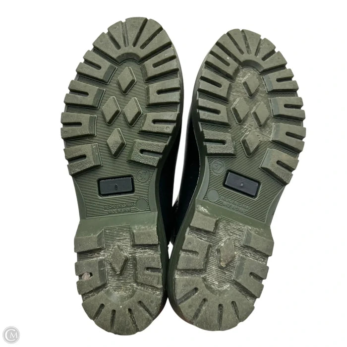 Boots Rain By Verbenas In Black & Green, Size: 6.5