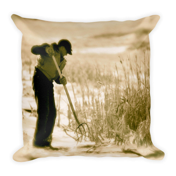 Breaking Wyoming Ice Throw Pillow