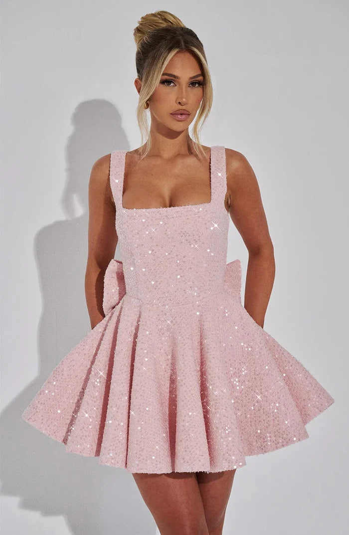 Brit & Boho™ I Hazel Mini Blush Dress Brit & Boho | Fashion & Boutique