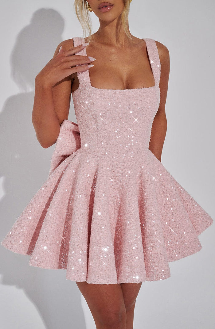 Brit & Boho™ I Hazel Mini Blush Dress Brit & Boho | Fashion & Boutique