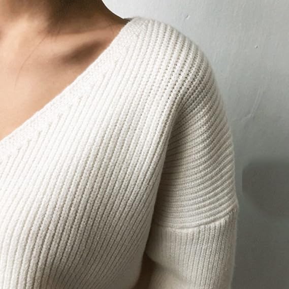 Brit & Boho™ I Kray V-Neck Solid Pullovers Knitted Tops Brit & Boho | Fashion & Boutique