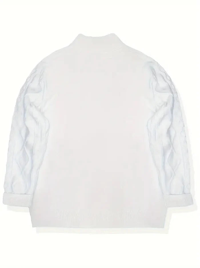 Brit & Boho™️ | Viscose Blend Knit Quarter Zip Brit & Boho | Fashion & Boutique