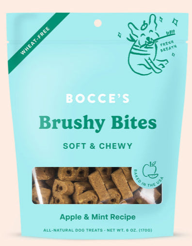 Brushy Bites Soft & Chewy Treats for Fresh Breath 6oz