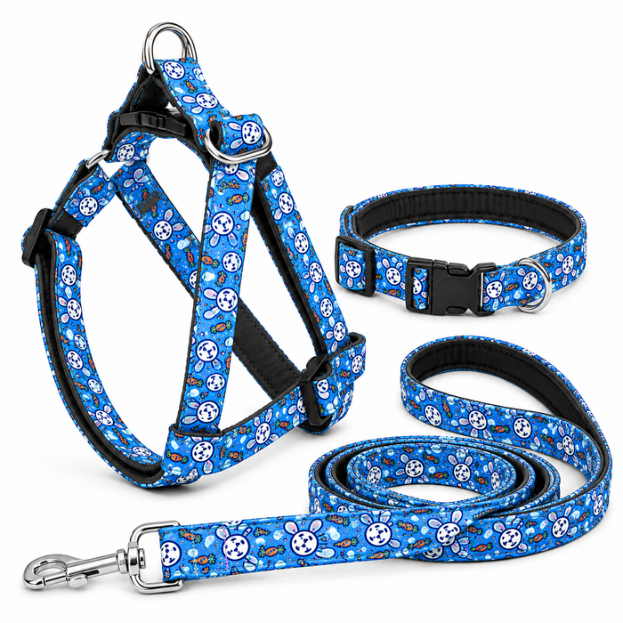 Bunny Carrot Dog Harness With Collar & Leash Set for Dogs | Wrapinfur