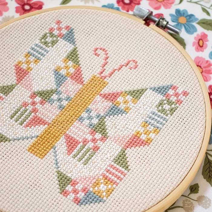 Butterfly Patch Cross Stitch Pattern