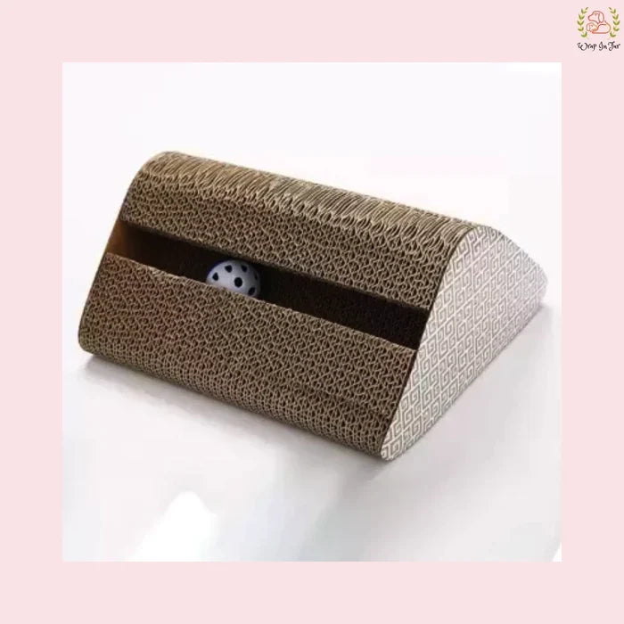 Cat Scratcher with Ball Track Toy for Cats & Kittens