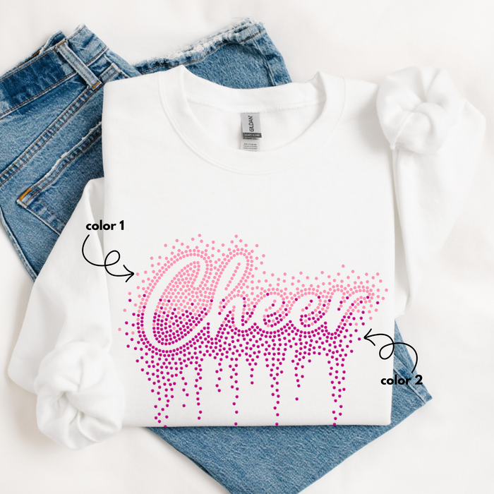 Cheer Ombre Drip SPANGLE TRANSFER