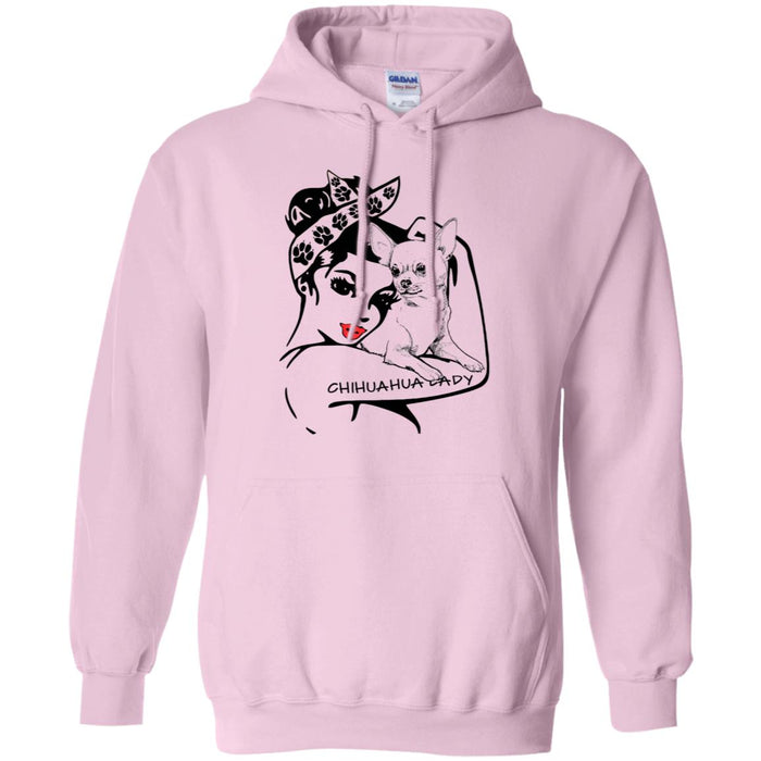 Chihuahua Lady Hoodie - Hoodie Teezalo