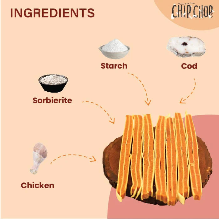 Chip Chops Chicken & Codfish Sandwich Dog Treats