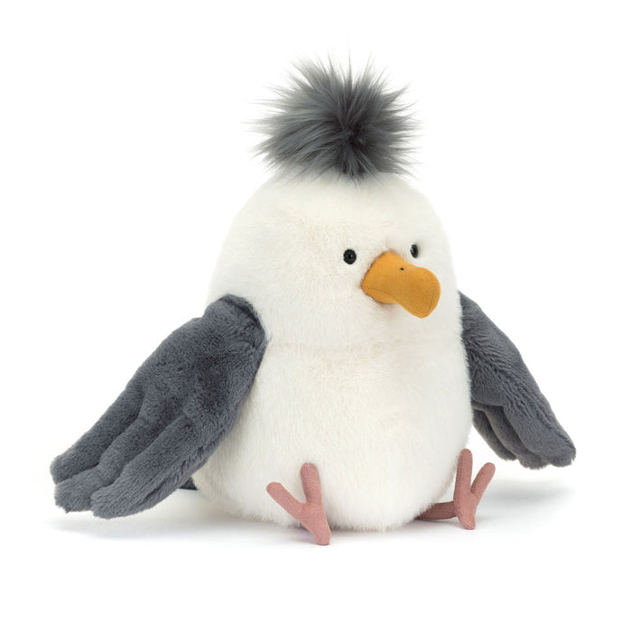 Watch out for your fish supper – Chip Seagull is on the streets! You can’t miss him. He’s got a huge beak, he’s built like a liner and his hair screams 80’s punk rock. He’s currently on a catering course at a college in West London.

In his free time, Chip likes to travel with Bartholomew Bear and Bashful Bunny. He’s a hawk when it comes to spotting those cheap flights.

He doesn’t say a lot.