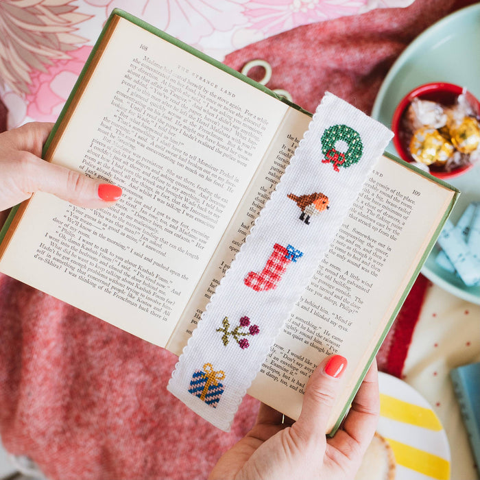Christmas Counted Cross Stitch Bookmark Kit-Stitched Modern