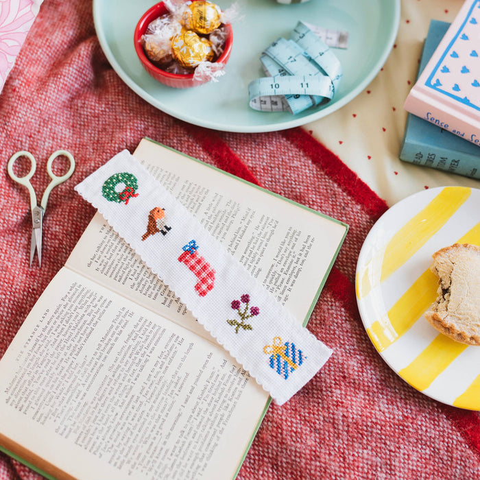 Christmas Counted Cross Stitch Bookmark Kit-Stitched Modern