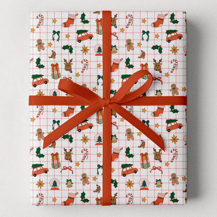 Christmas Icons Gift Wrap Rolls