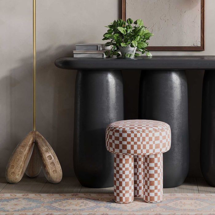 Claire Checkered Stool