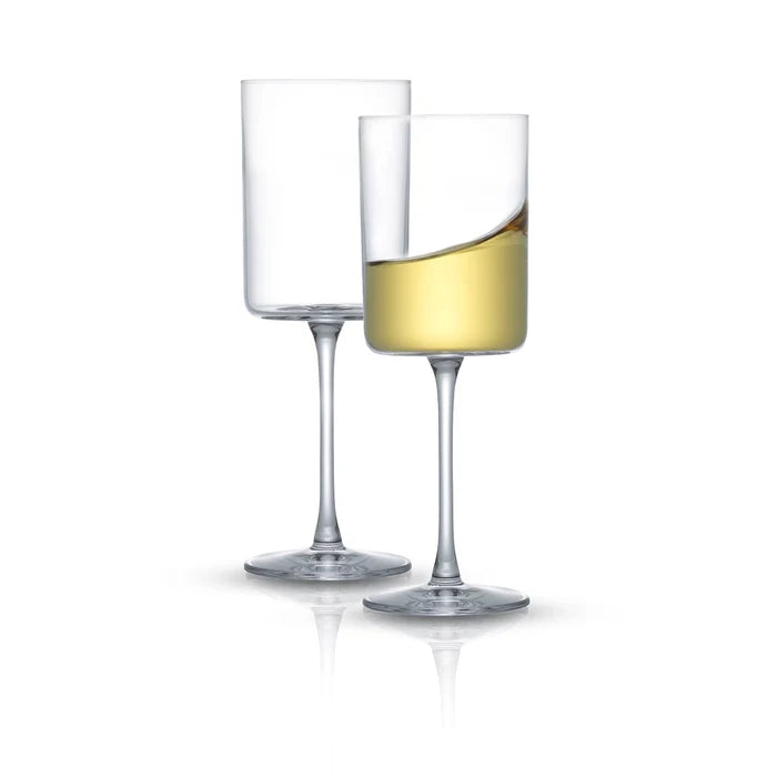 Claire Crystal Stemmed White Wine Glass