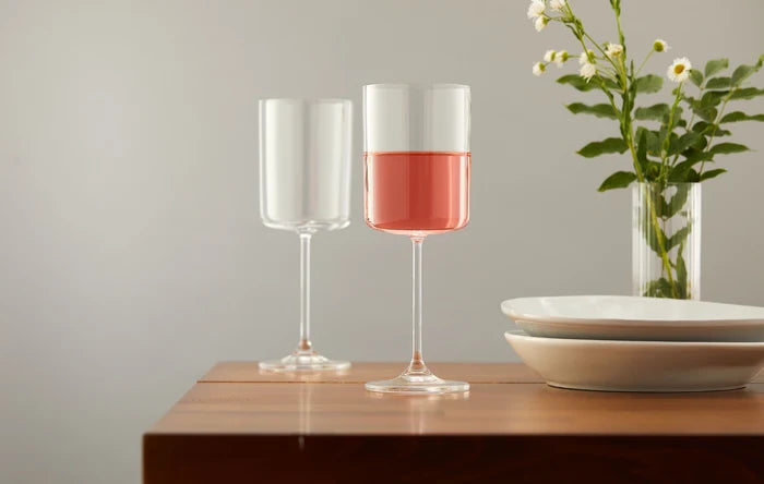 Claire Crystal Stemmed White Wine Glass