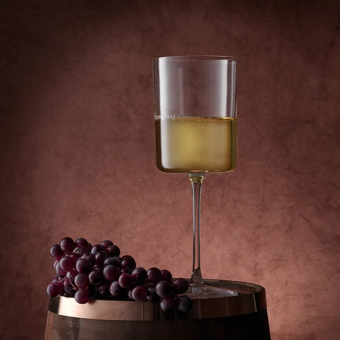 Claire Crystal Stemmed White Wine Glass