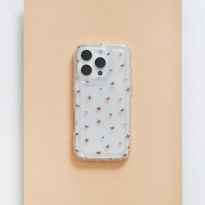 Clear Phone Case - Autumn Bow