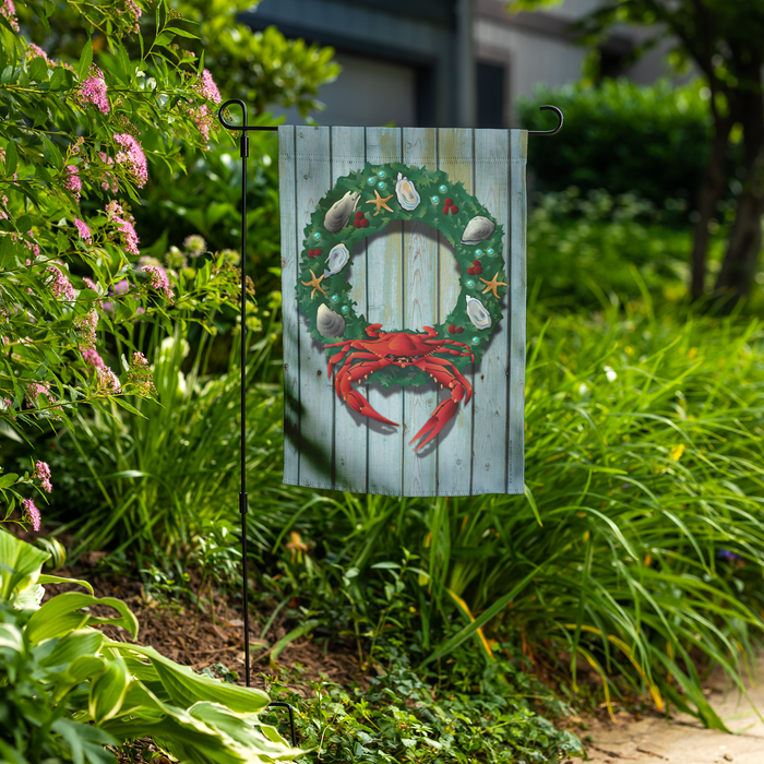 Coastal_Holiday_Crab_Wreath_Garden_Flag__Lifestyle_Mockup.png