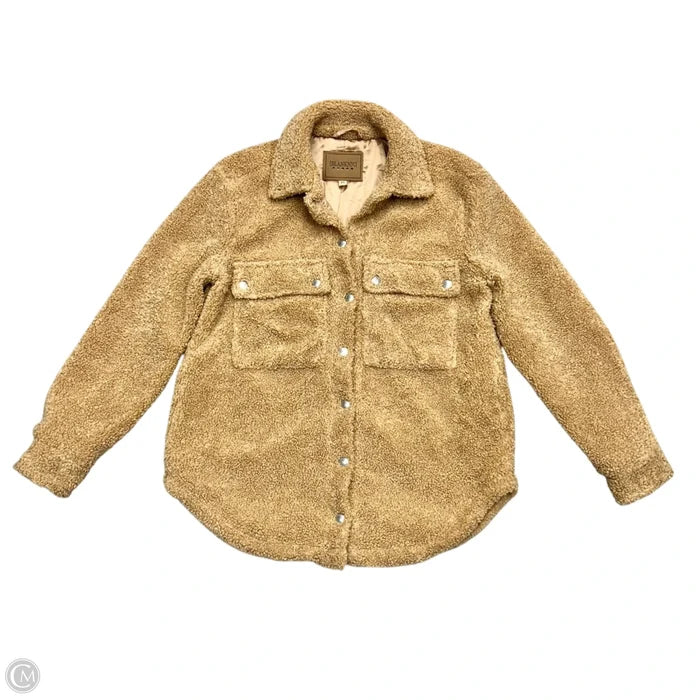 Coat Faux Fur & Sherpa By Blanknyc In Tan, Size: Xs