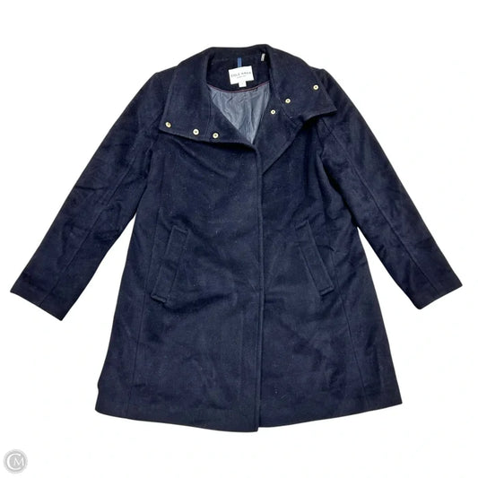 Coat Peacoat By Cole-haan In Navy, Size: L