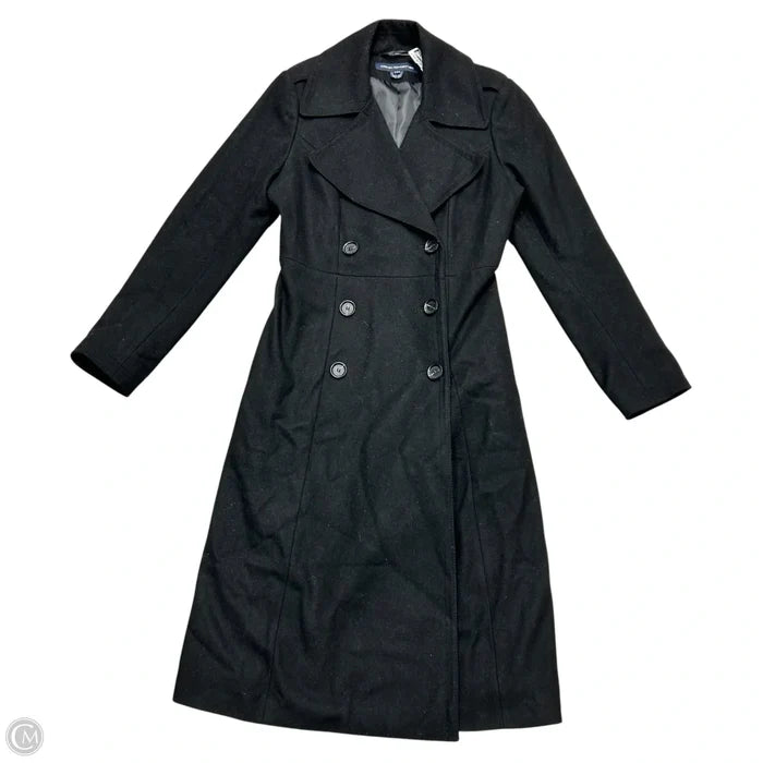 Coat Peacoat By French Connection In Black, Size: Xl