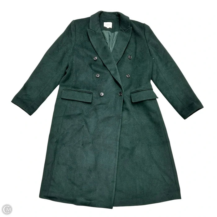 Coat Peacoat By Loft In Green, Size: Xl