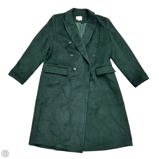Coat Peacoat By Loft In Green, Size: Xl