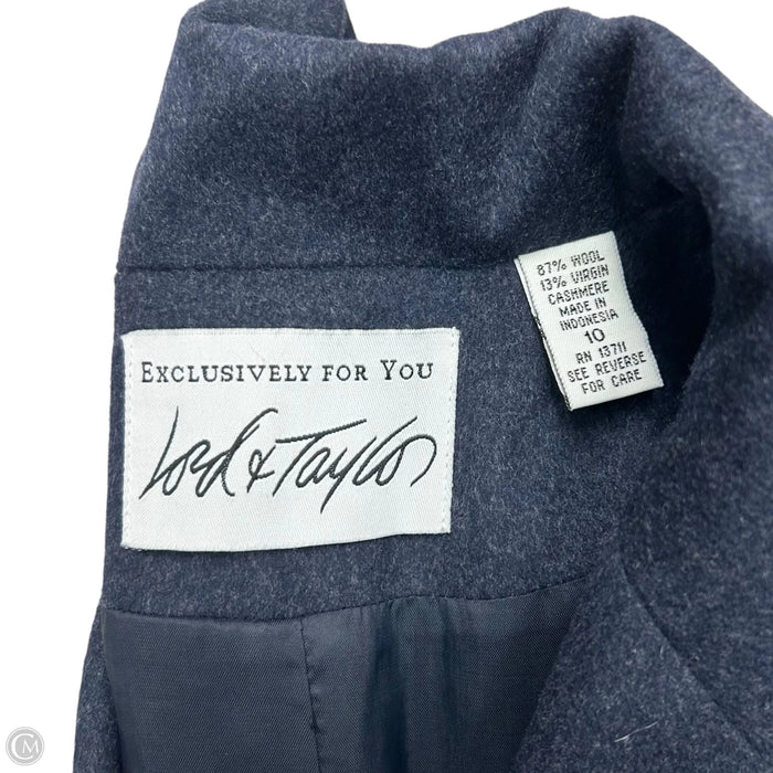 Coat Peacoat By Lord And Taylor In Navy, Size: M