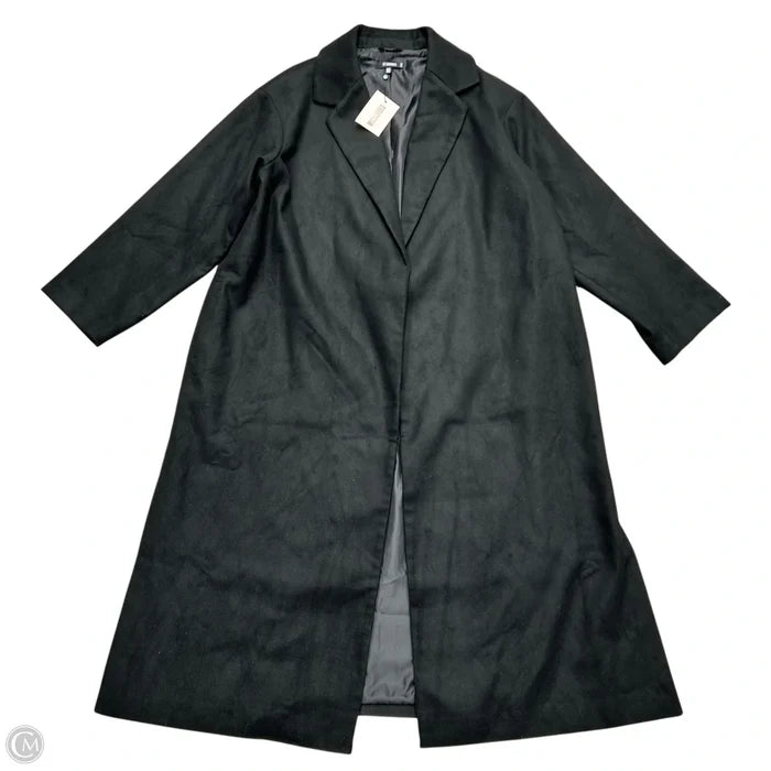 Coat Peacoat By Missguided In Black, Size: 2x