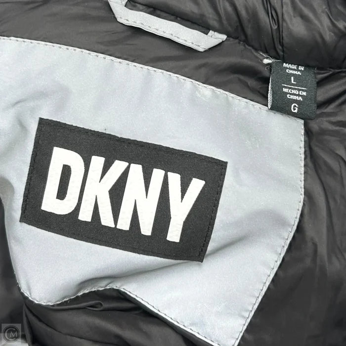 Coat Puffer & Quilted By Dkny In Grey, Size: L