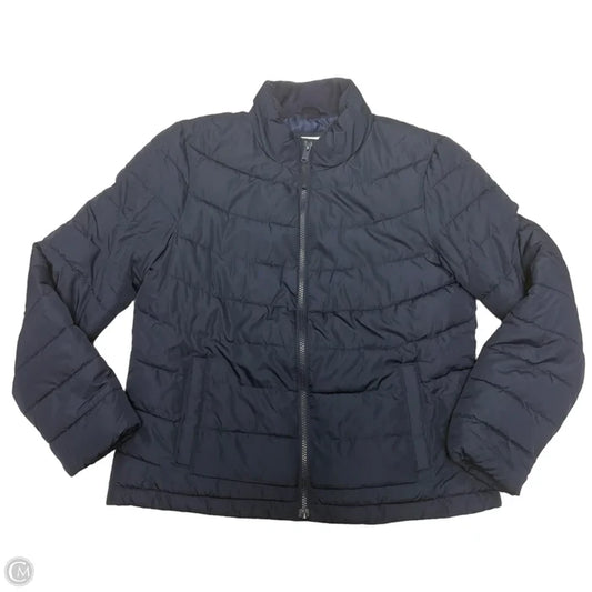 Coat Puffer & Quilted By Gap In Navy, Size: M