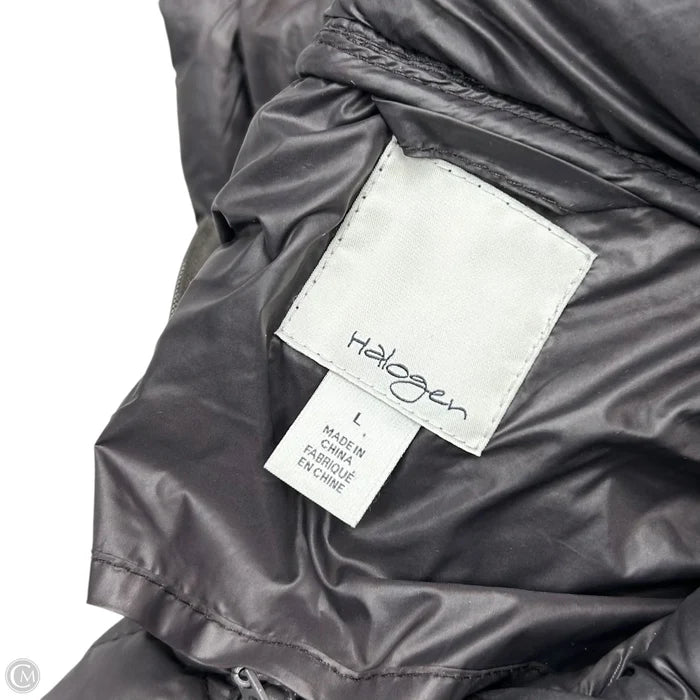 Coat Puffer & Quilted By Halogen In Grey, Size: L