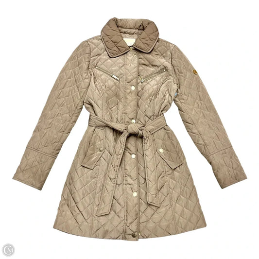Coat Puffer & Quilted By Michael By Michael Kors In Beige, Size: M