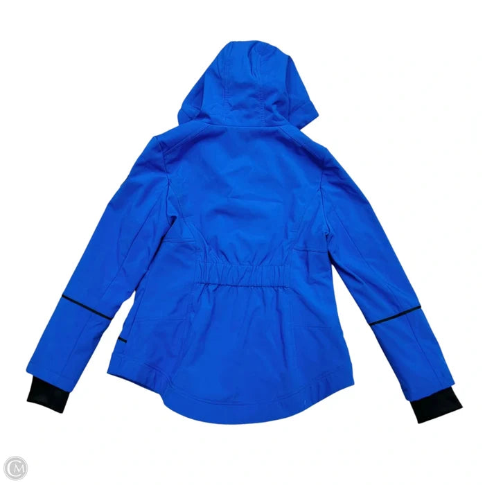 Coat Raincoat By Guess In Blue, Size: L