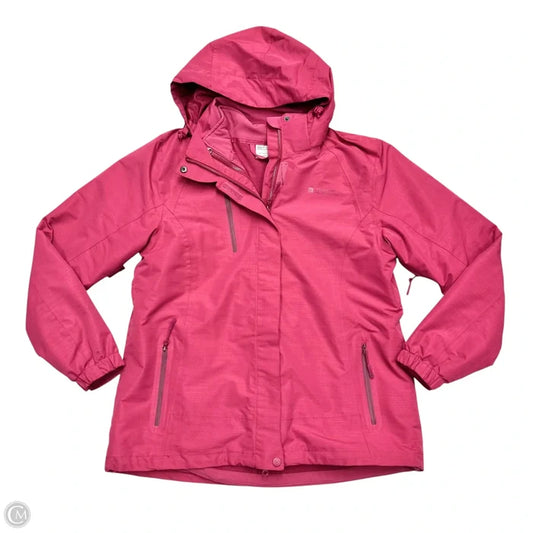Coat Raincoat By Mountain Warehouse In Pink, Size: L