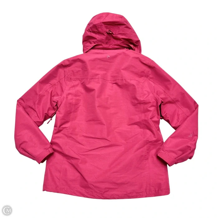 Coat Raincoat By Mountain Warehouse In Pink, Size: L