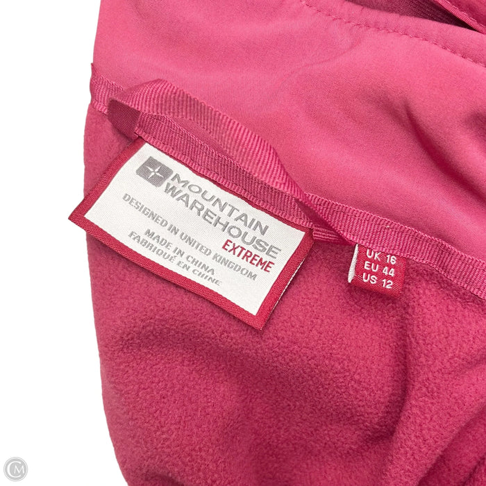 Coat Raincoat By Mountain Warehouse In Pink, Size: L