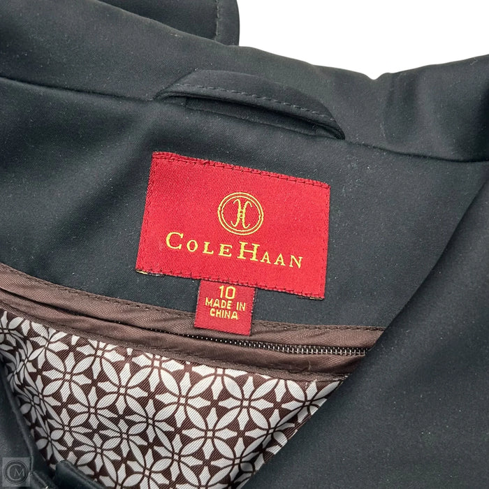 Coat Trench Coat By Cole-haan In Black, Size: M