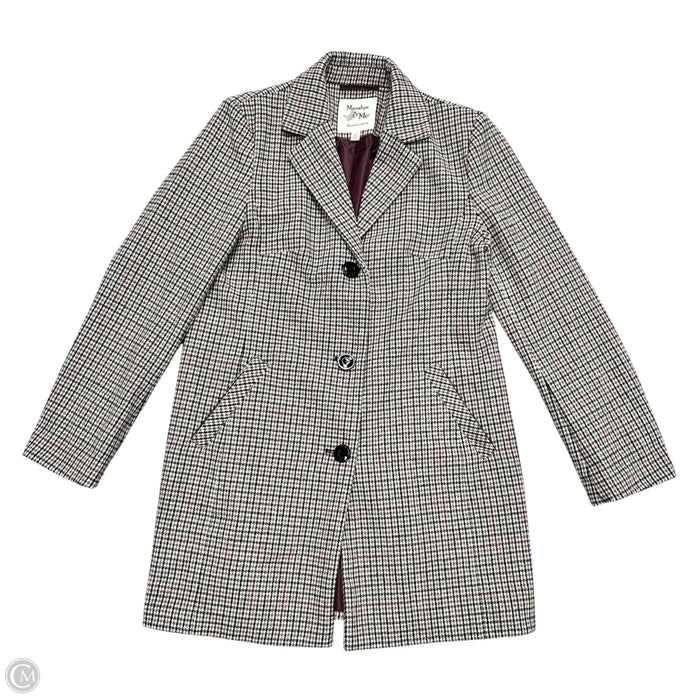 Coat Wool By Maralyn + Me In Plaid Pattern, Size: L