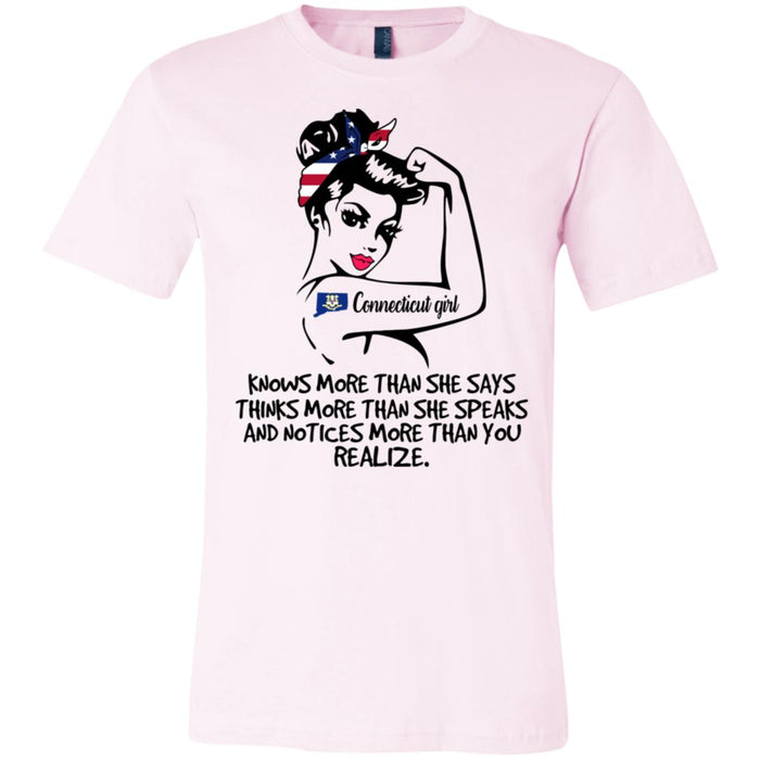 Connecticut Girl Knows More Than She Says Hoodie - Hoodie Teezalo